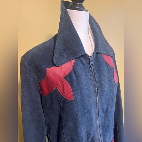 Rare vintage blue suede jacket-Men’s—60s - Picture 7 of 15